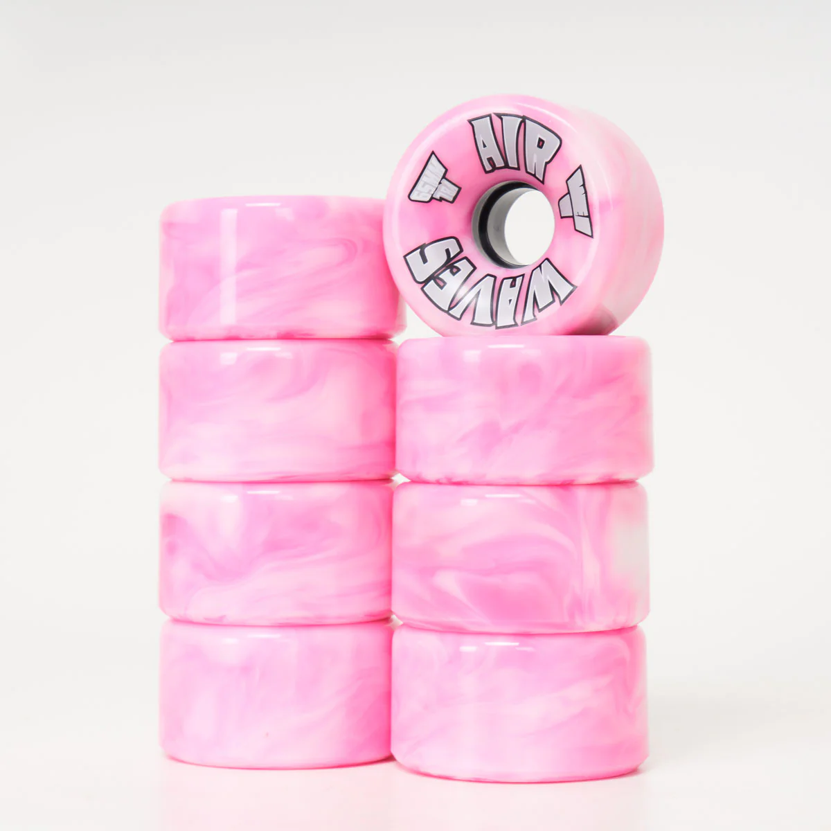 Airwaves 65mm/78a Wheels - Pink/White Marble - Image 3