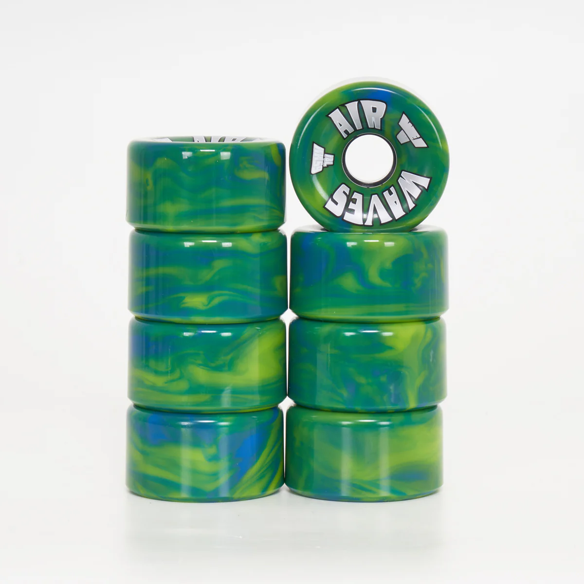 Airwaves - Green & Blue Swirl
