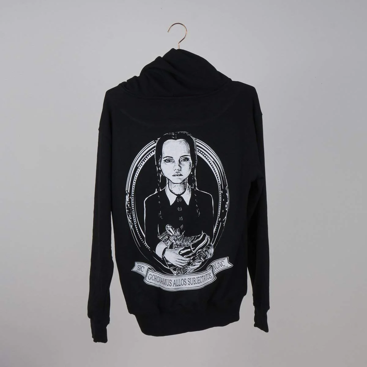 Blade Club Wednesday Adams Zip up Black Hoody - Image 2