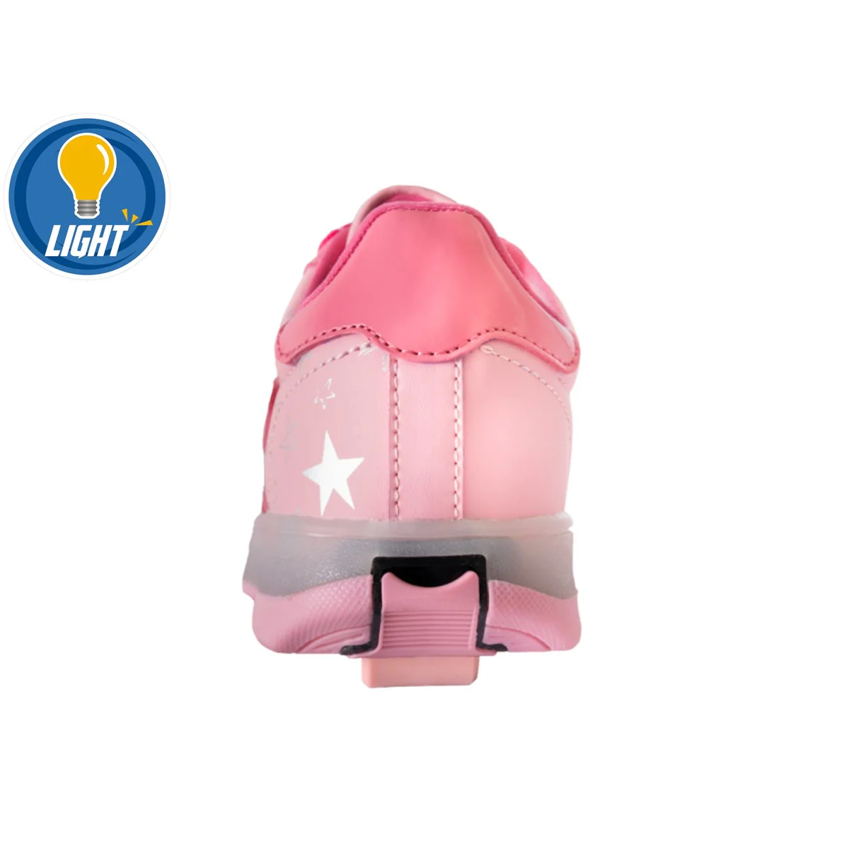 Breezy Rollers Blast - Walk & Roll Light Up Shoes (Double Pink) - Image 3