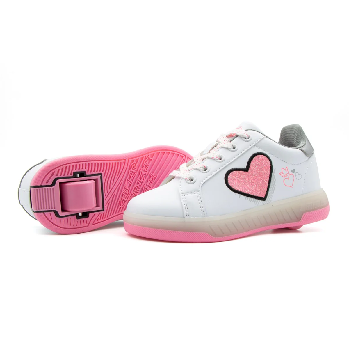 Breezy Rollers Blast - Walk & Roll Light Up Shoes (Pink) - Image 3