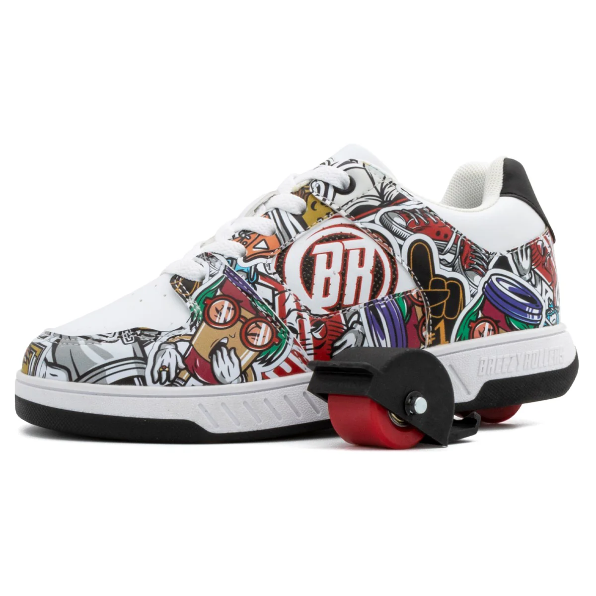 Breezy Rollers Groovy Cartoon - Walk & Roll Shoes - Image 4