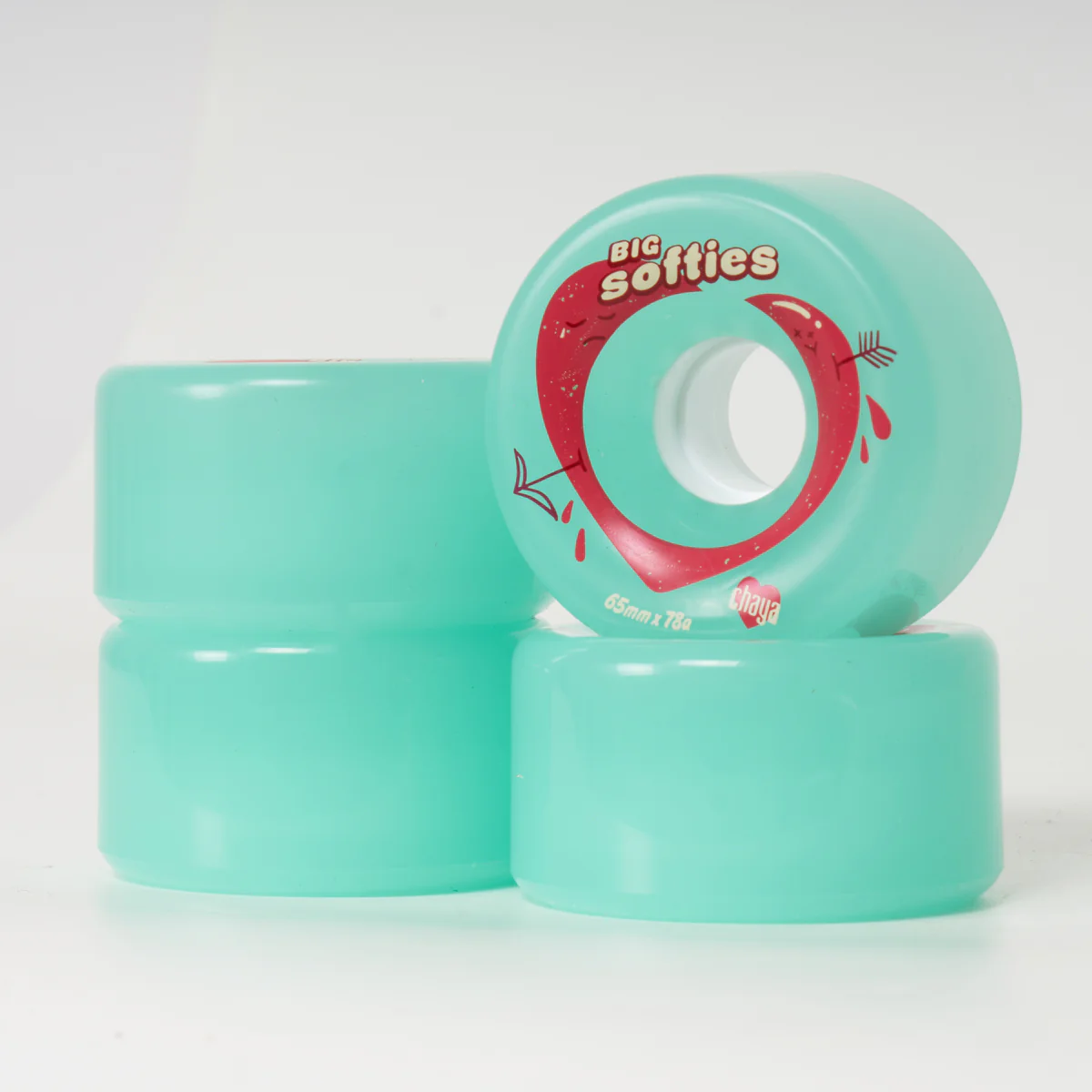 Chaya Big Softies 65mm/78A - Teal - Image 4