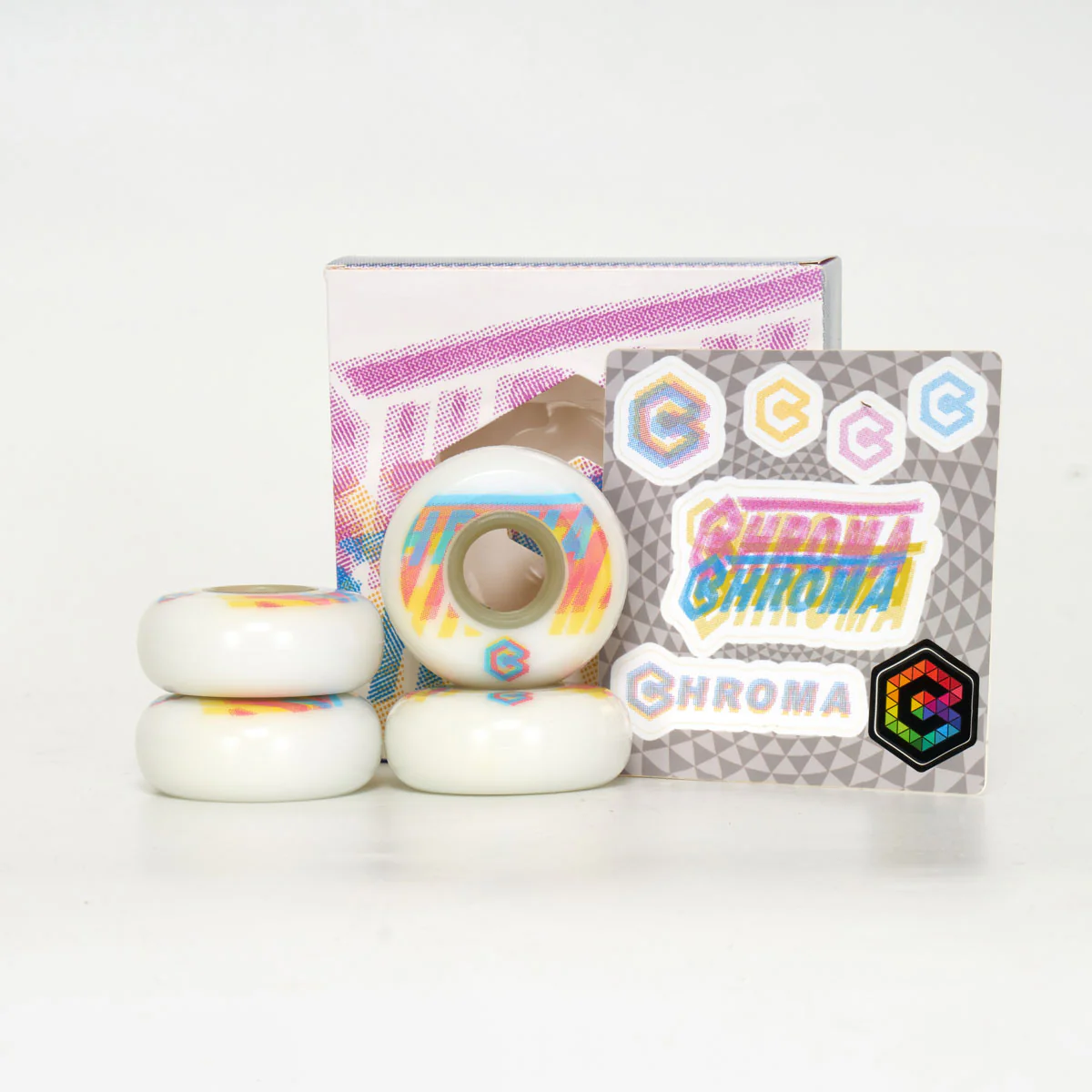 Chroma Team 58mm 90a V1 Wheels - White (4-Set) - Image 4