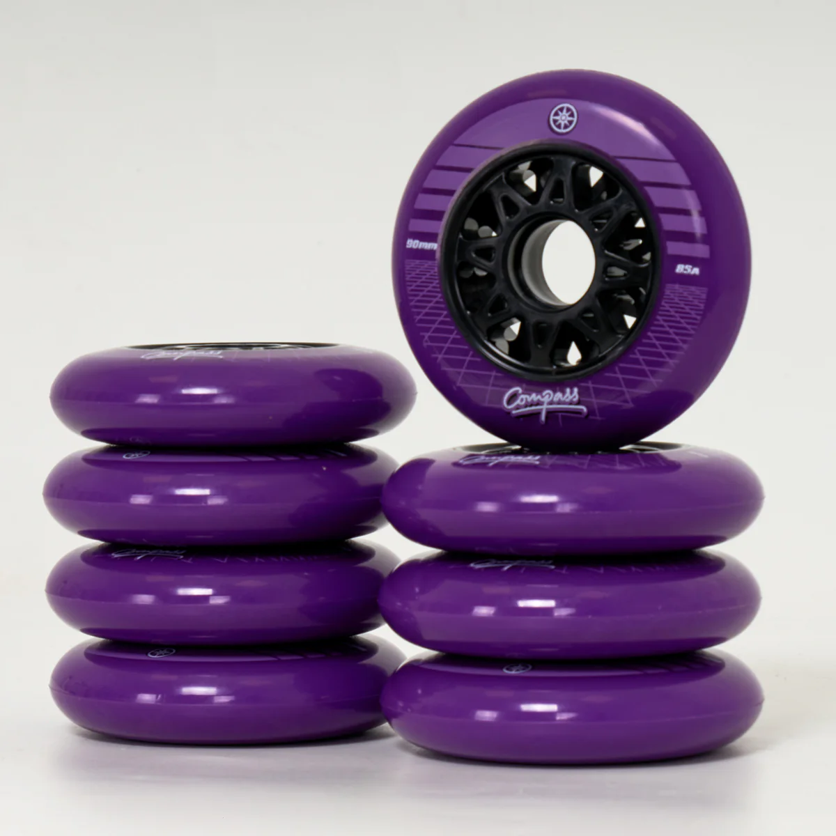 Compass Synthwave 90mm Wheels - Purple (8-Set) - Image 3