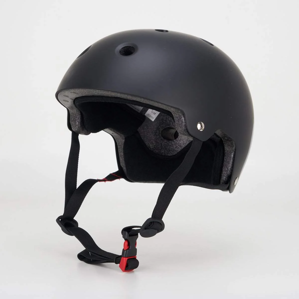 Core Street Skate Helmet - Black With Black Gloss Decal - Image 2