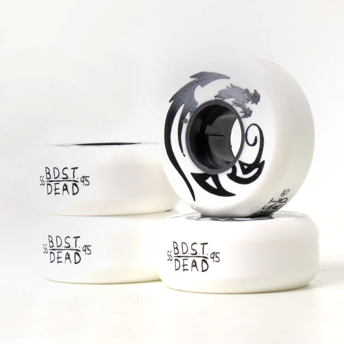 Dead X BDST 56mm 95a Wheels (Black Dragon Skate Team) - Image 3