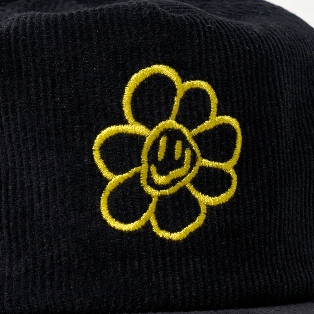 Dream Corduroy Daisy Hat - Black - Image 4