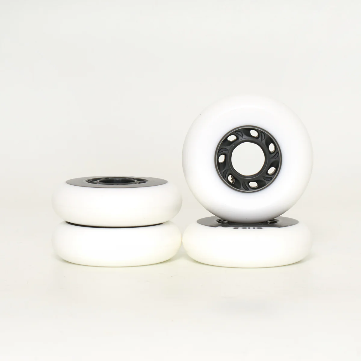 Echo Drift 80mm Wheels - White/Green (4-Set) - Image 3