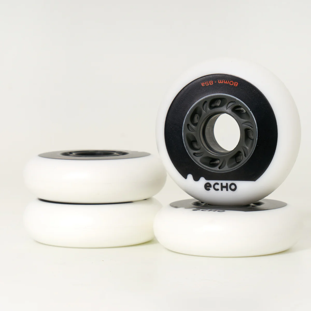 Echo Drift 80mm Wheels - White/Grey (4-Set) - Image 4