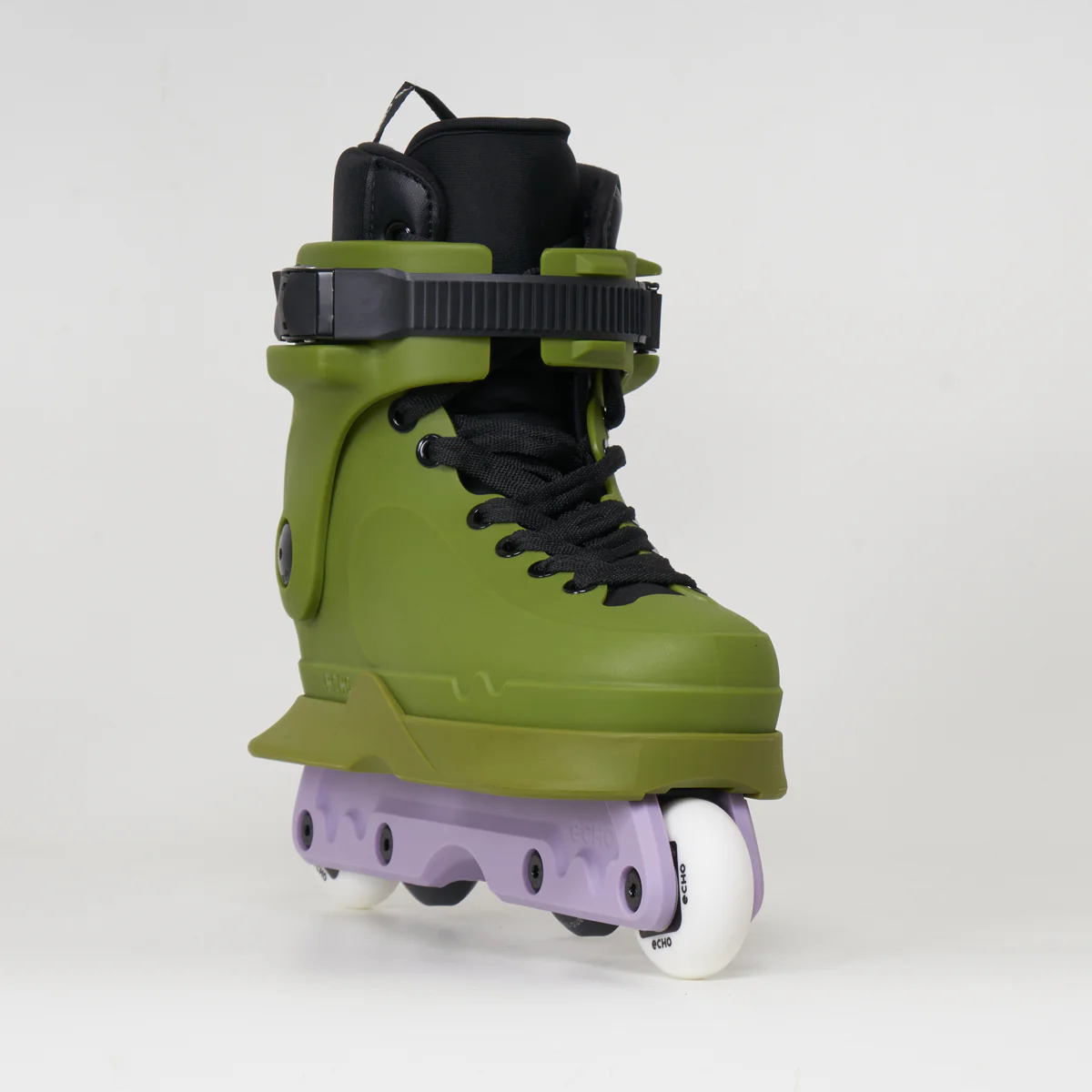 Echo Verve Aggressive Skates - Green / Purple - Image 2