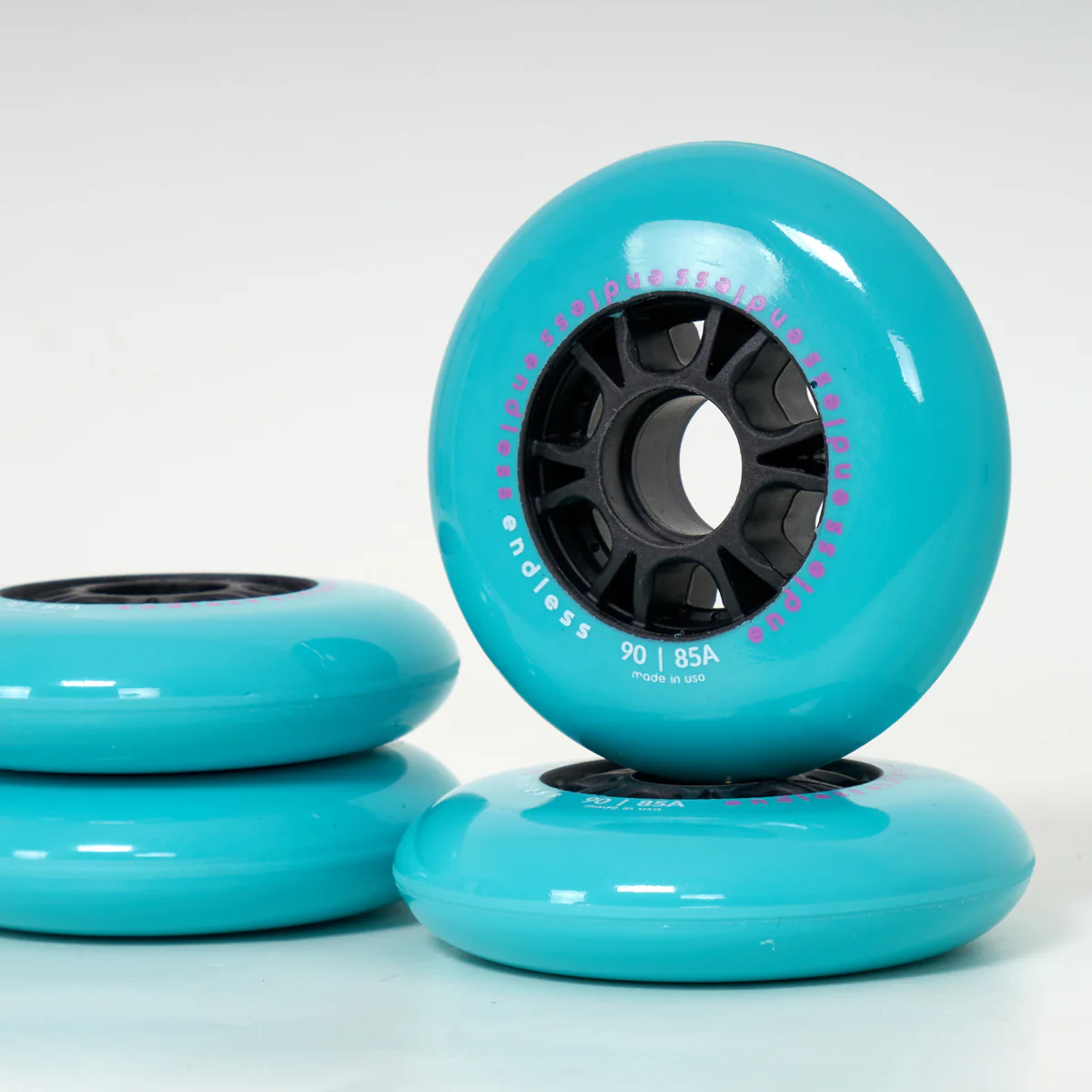 Endless 90mm / 85a Wheels - Miami Blue - Image 2