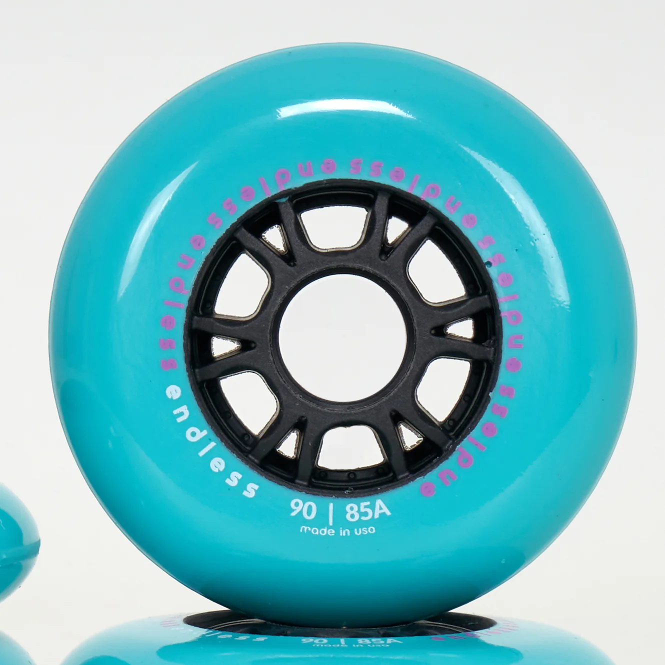 Endless 90mm / 85a Wheels - Miami Blue - Image 4