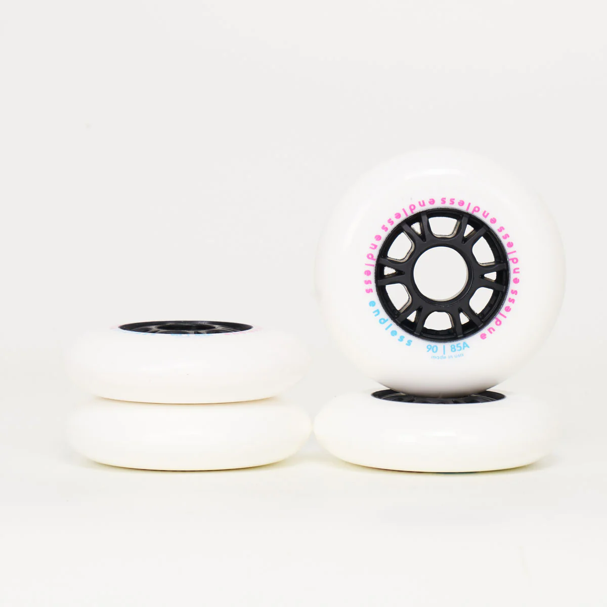 Endless 90mm / 85a Wheels - White