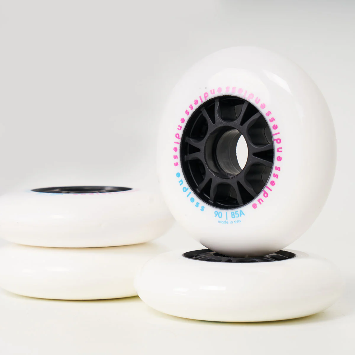 Endless 90mm / 85a Wheels - White - Image 2