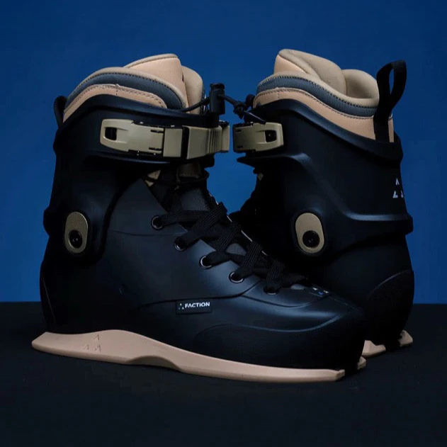 Faction Plastiks V1 Black Skates – Boot Only - Image 2