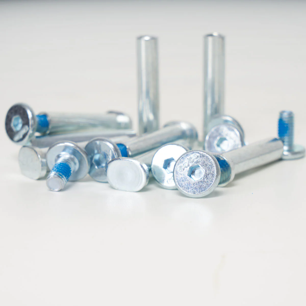 Fifty- 50 Axles for Prime and Balance 2 Frames - Replacement Bolts - Silver - Image 2