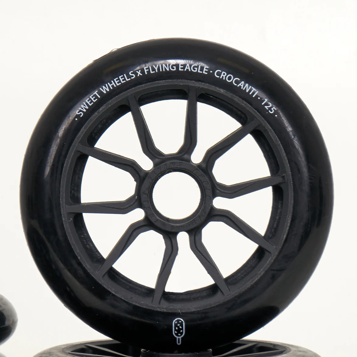 Flying Eagle Crocanti 125mm Wheels - Black (6-Set) - Image 4
