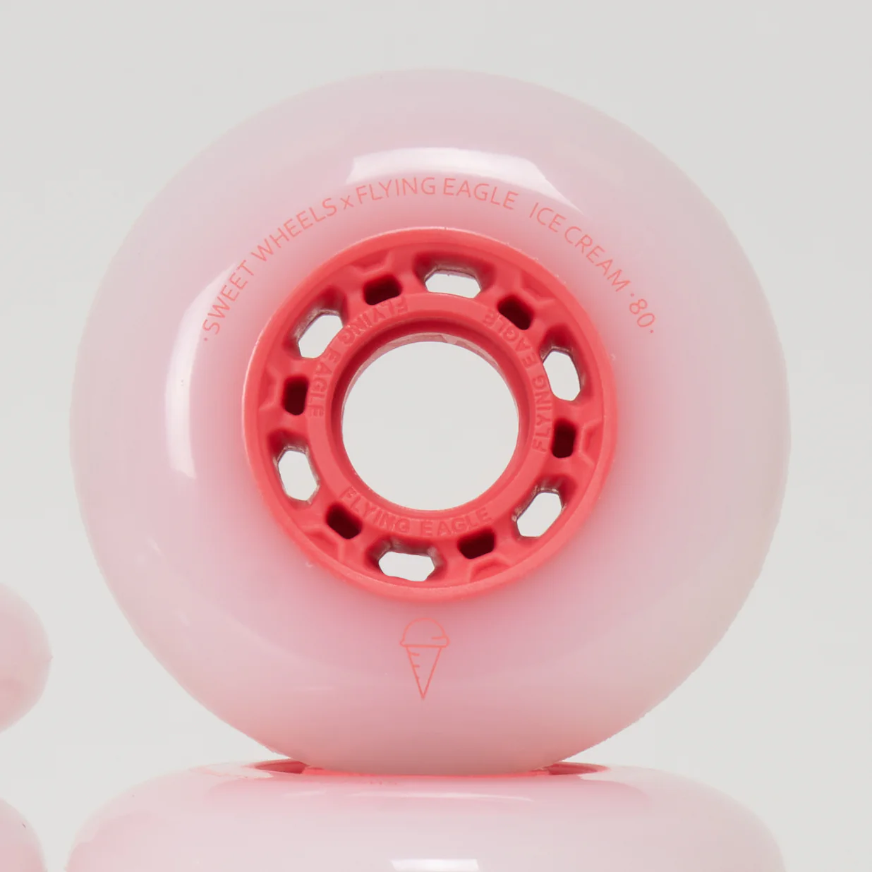 Flying Eagle Ice Cream 80mm Wheels - Red - Image 2