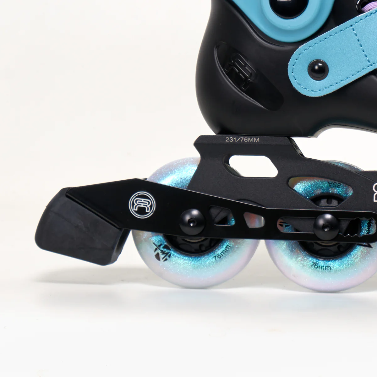 FR Skates FR Junior Adjustable Inline Skates - Unisex - Luminous Black Pearl - Image 4