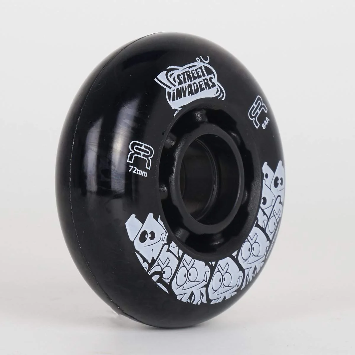 FR Street Invader II Black Wheels 72mm / 76mm / 80mm / 84mm (Singles)