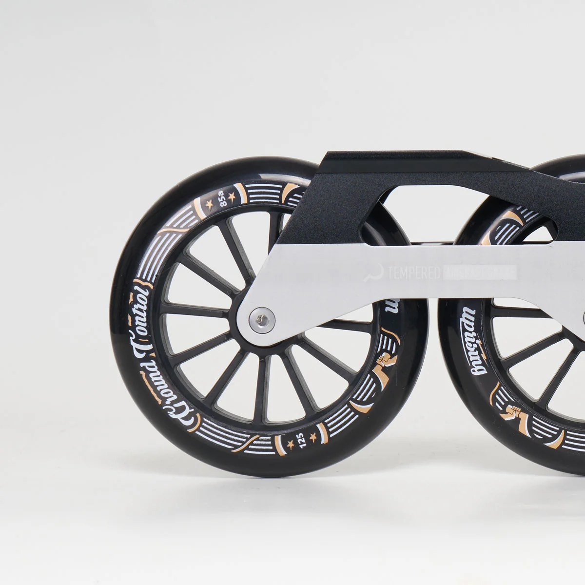 Ground Control Tri Skate UFS Frame V3 125MM  Complete - Black / Silver - Image 3