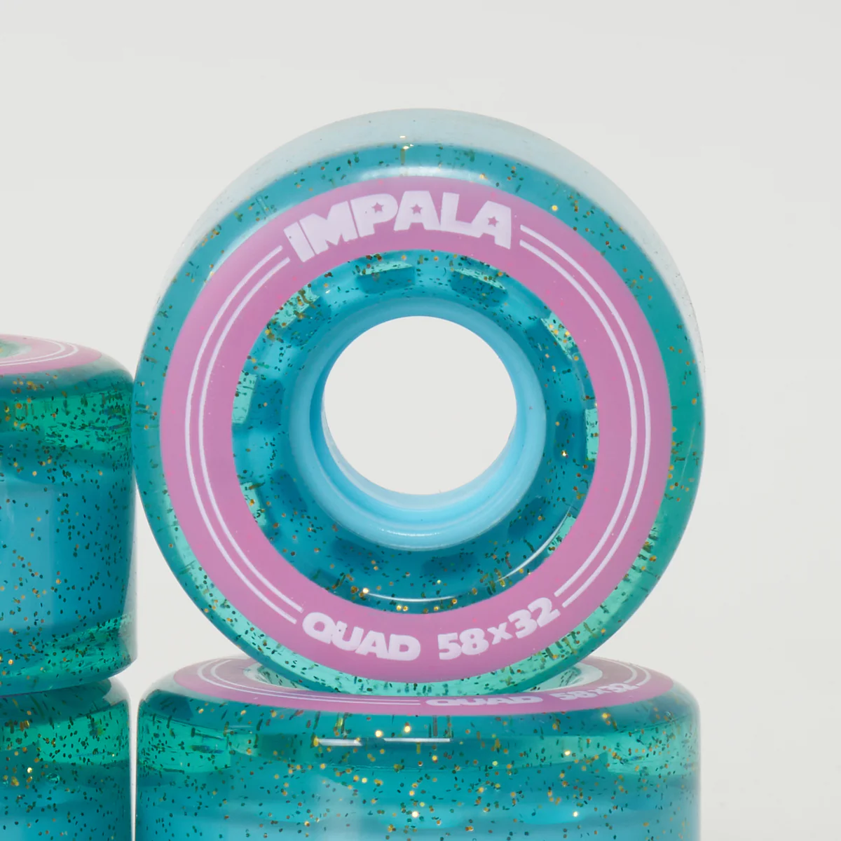 Impala 58mm/82a Wheels - Holographic Blue Glitter - Image 4