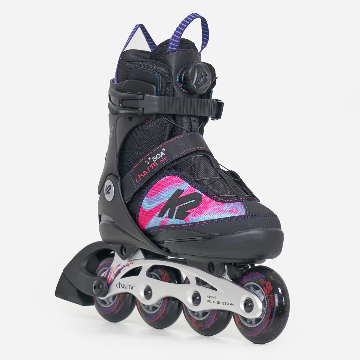 K2 Charm BOA ALU - Kids Adjustable Inline Skates - Image 2