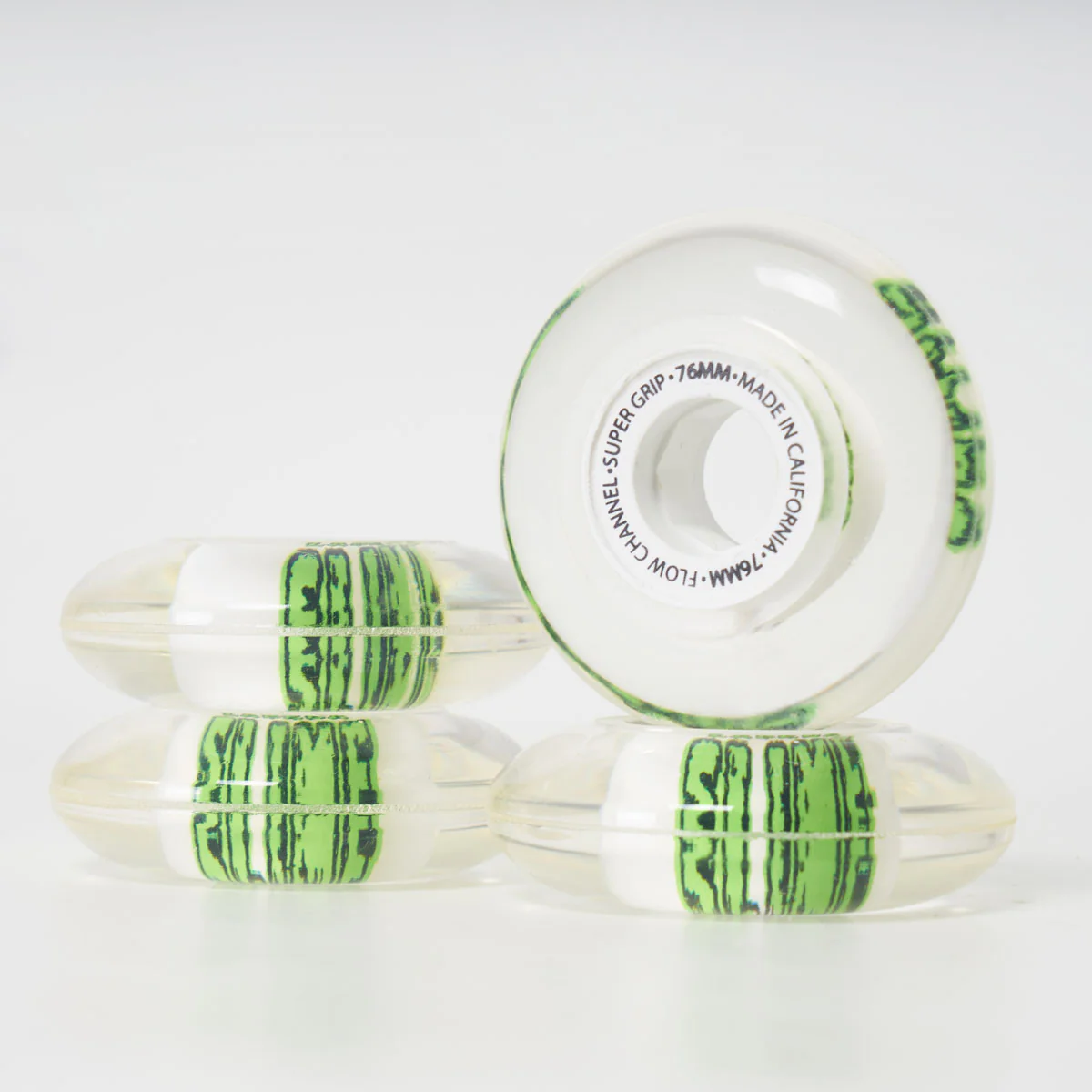 Labeda Slime Wheels - White (Indoor/Hockey) X-Soft - 76mm/80mm (76a) - Image 2