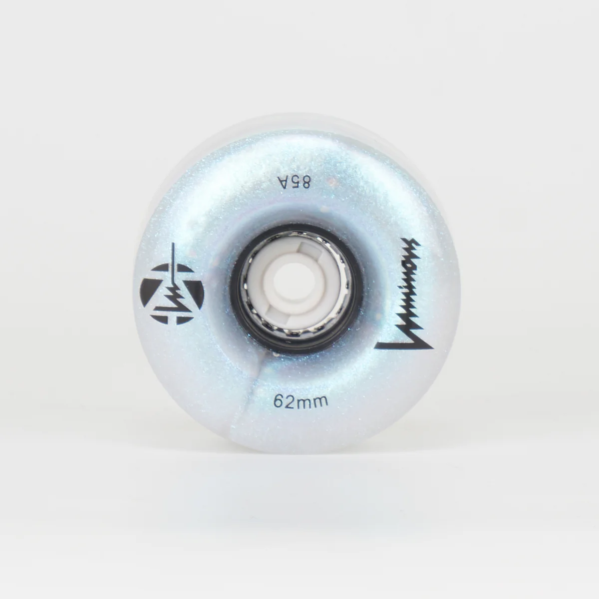 Luminous LED Light Up 62mm Wheels - Black Pearl Glitter (Singles) - Image 2
