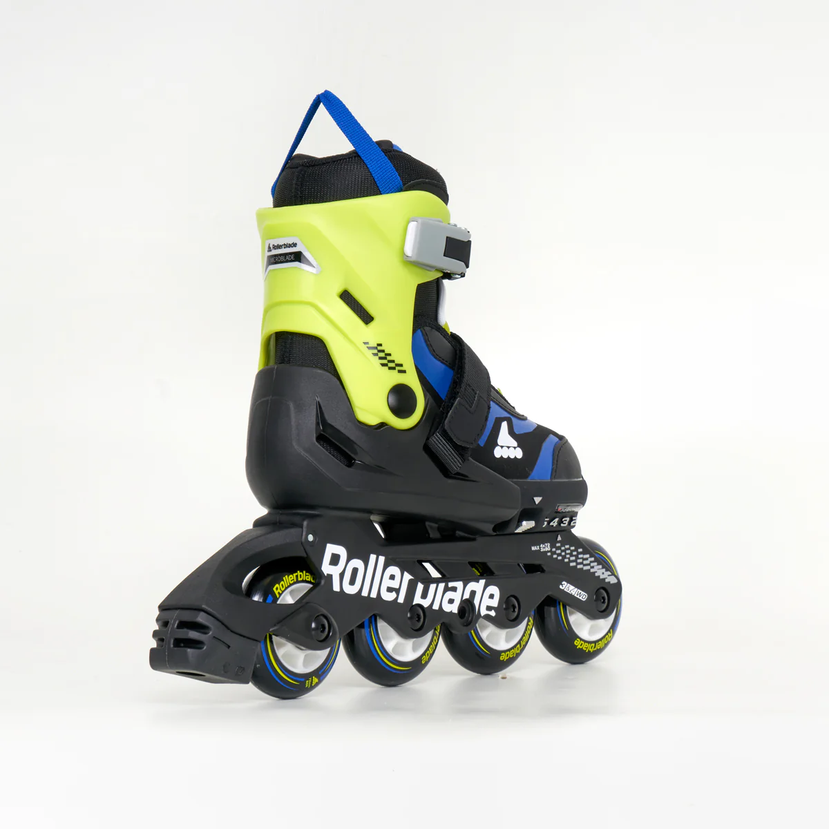 Rollerblade Microblade Junior Adjustable Inline Skates - Black / Blue - Image 4