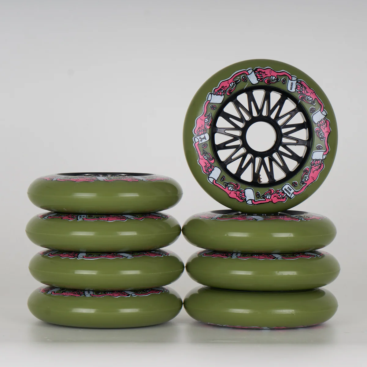 Mushroom Blading Mugs Wheels 100mm - 8 Pack