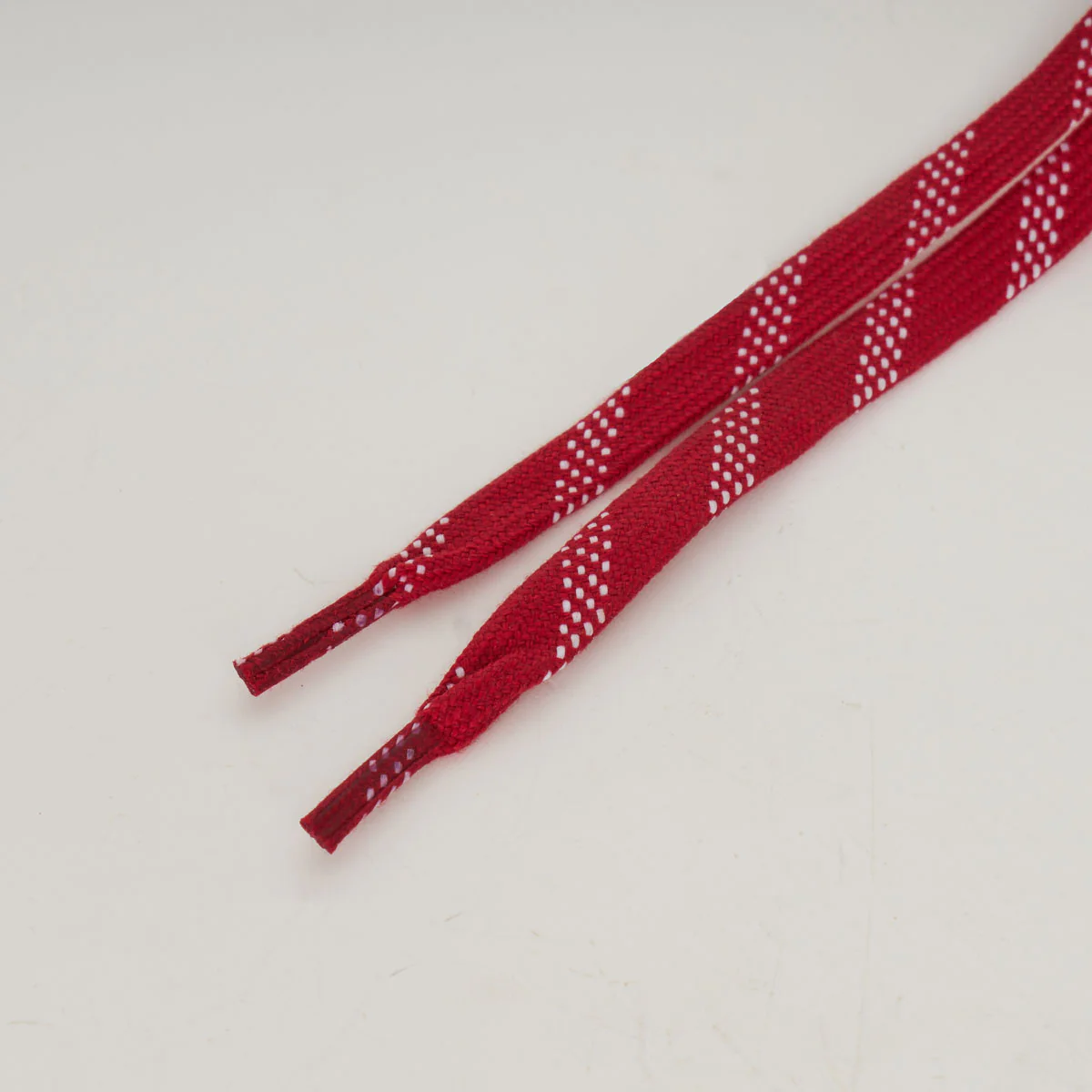Myfit Waxed Pro Laces - Red/White Stripes - Image 2