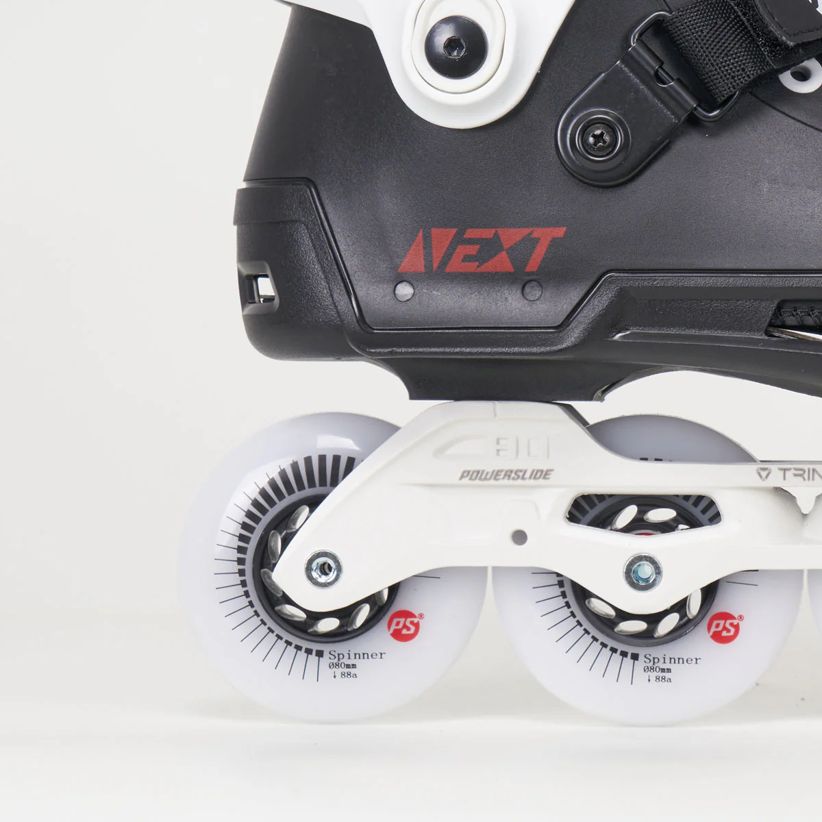 Powerslide Next Core 80 Inline Skates - Unisex - Black/white - Image 3