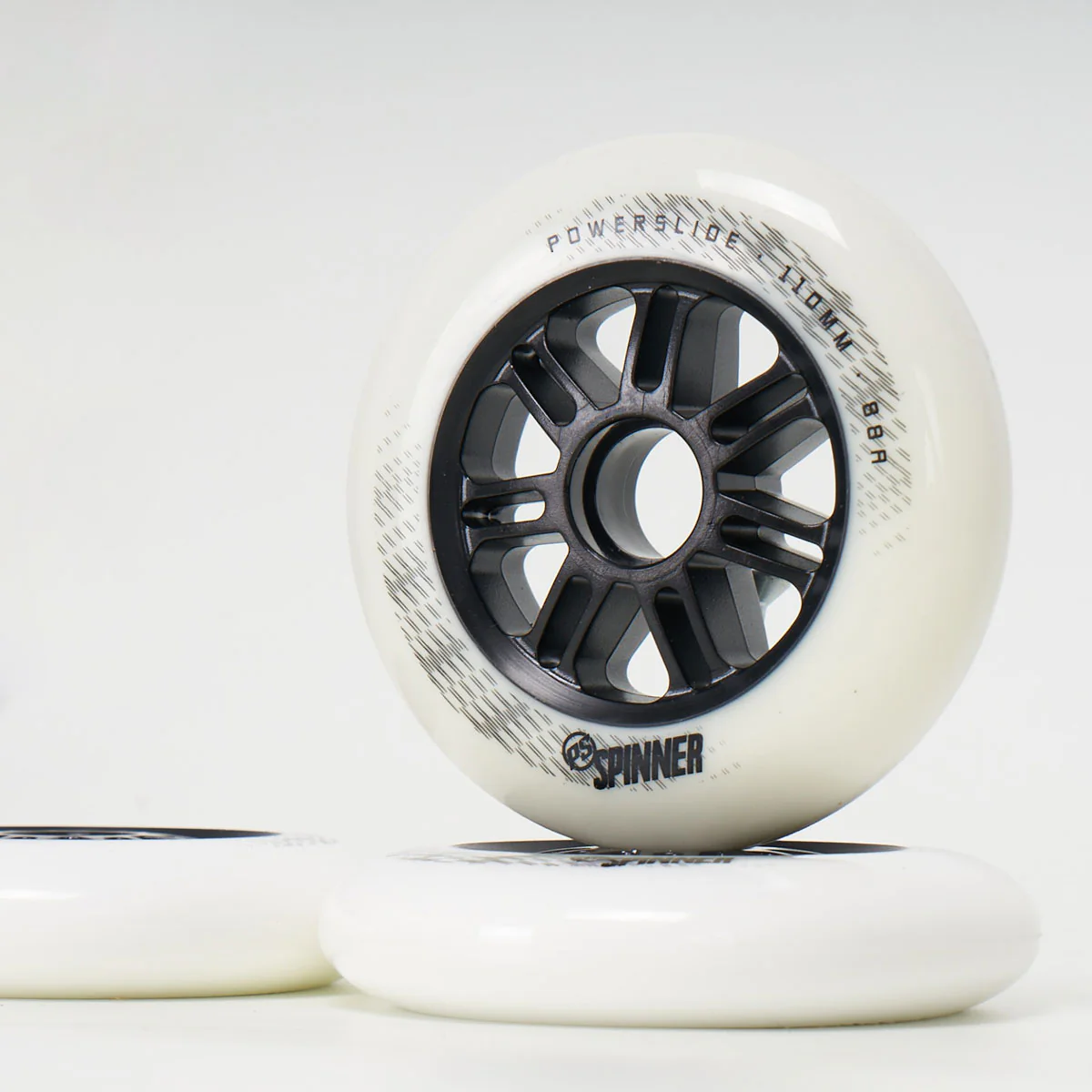 Powerslide Spinner 110mm 88a Wheels - White (3-Set) - Image 2