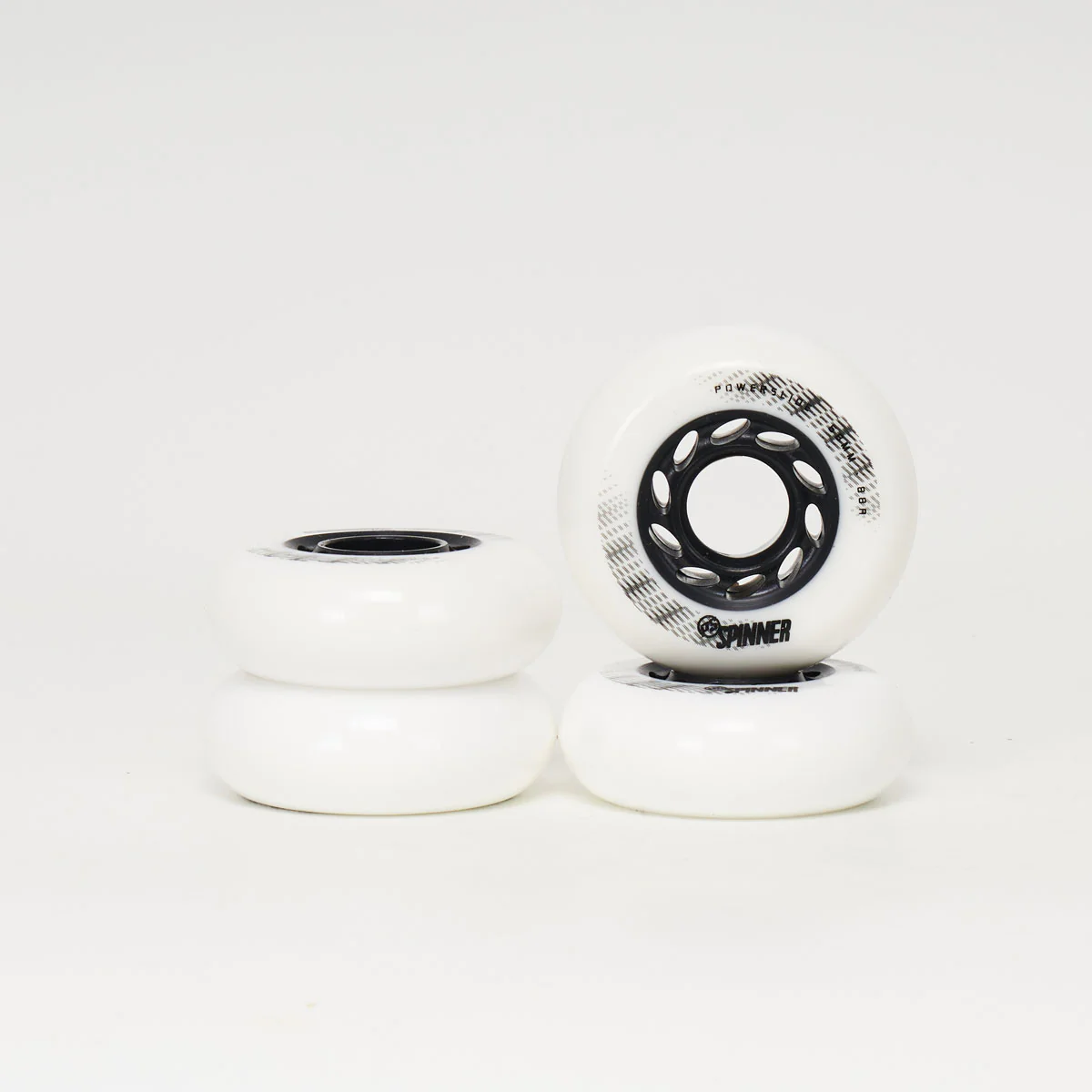 Powerslide Spinner 68mm Wheels - White (4-Pack)
