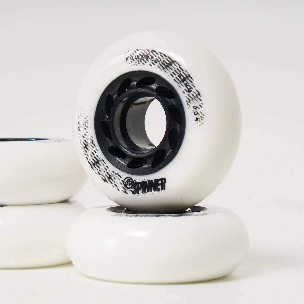 Powerslide Spinner 68mm Wheels - White (4-Pack) - Image 2