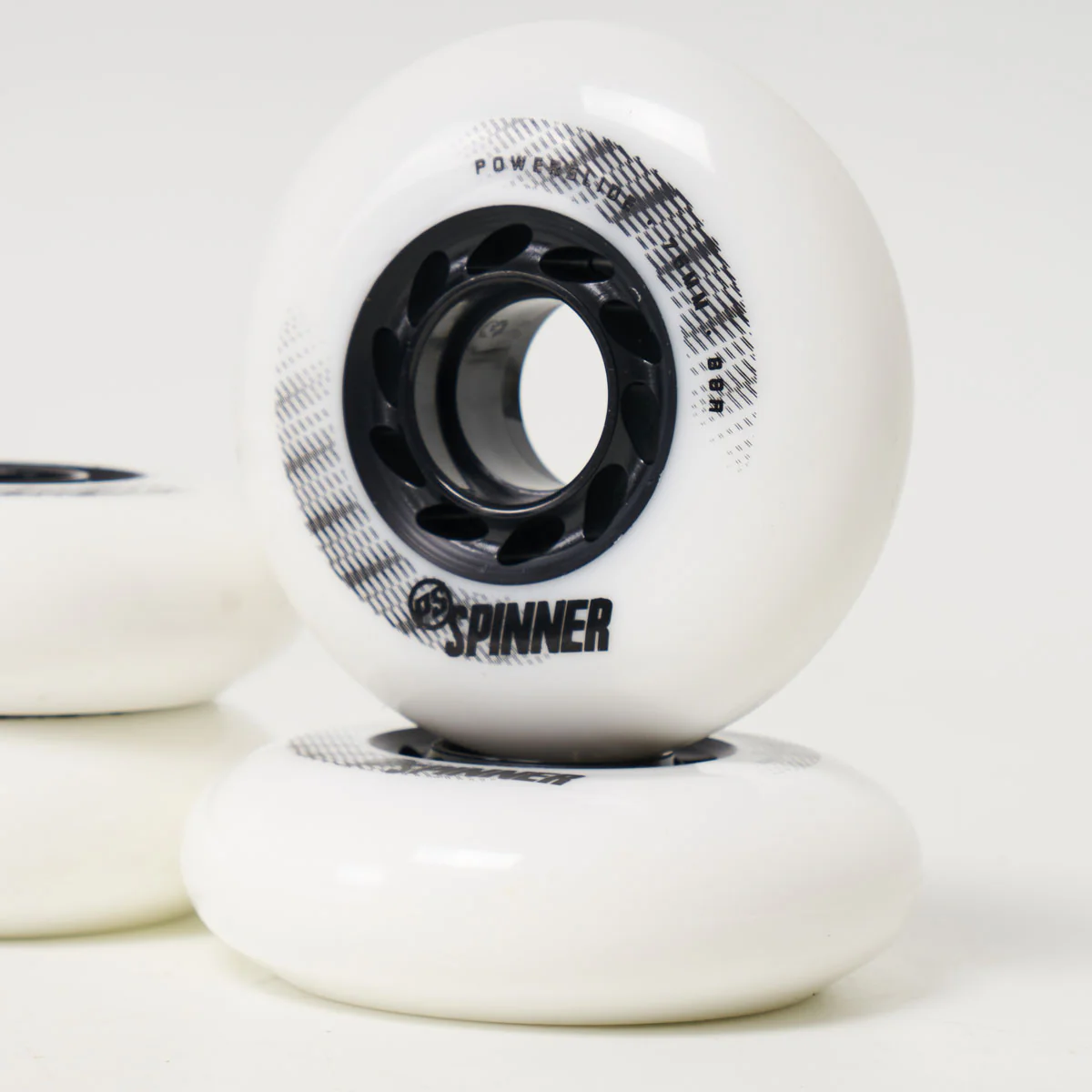 Powerslide Spinner 76mm Wheels - White (4-Pack) - Image 2
