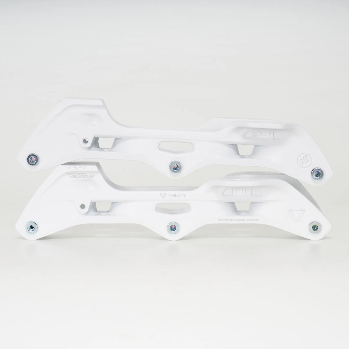 Powerslide Elite Casted Frame, Trinity mount, 3x100, 231mm length, White - Image 2