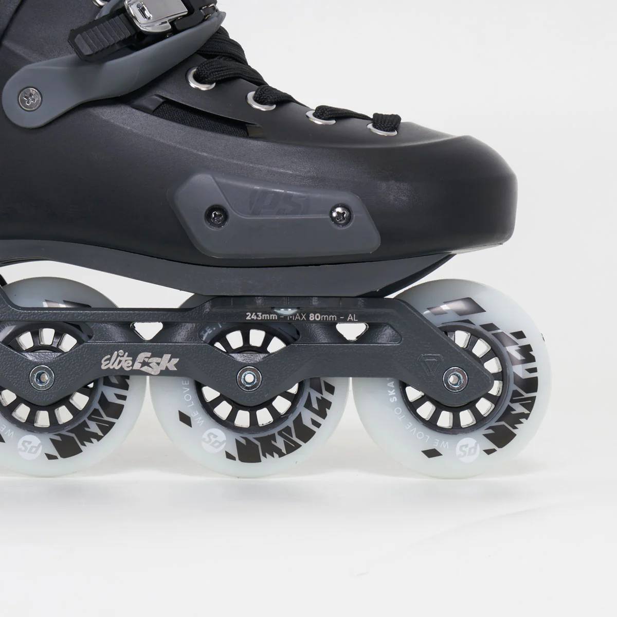 Powerslide Zoom Pro 80 Inline Skates - Unisex - Black/Grey - Image 3