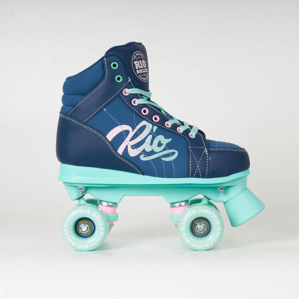 Rio Roller Lumina Quad Skates - Navy / Green - Image 3