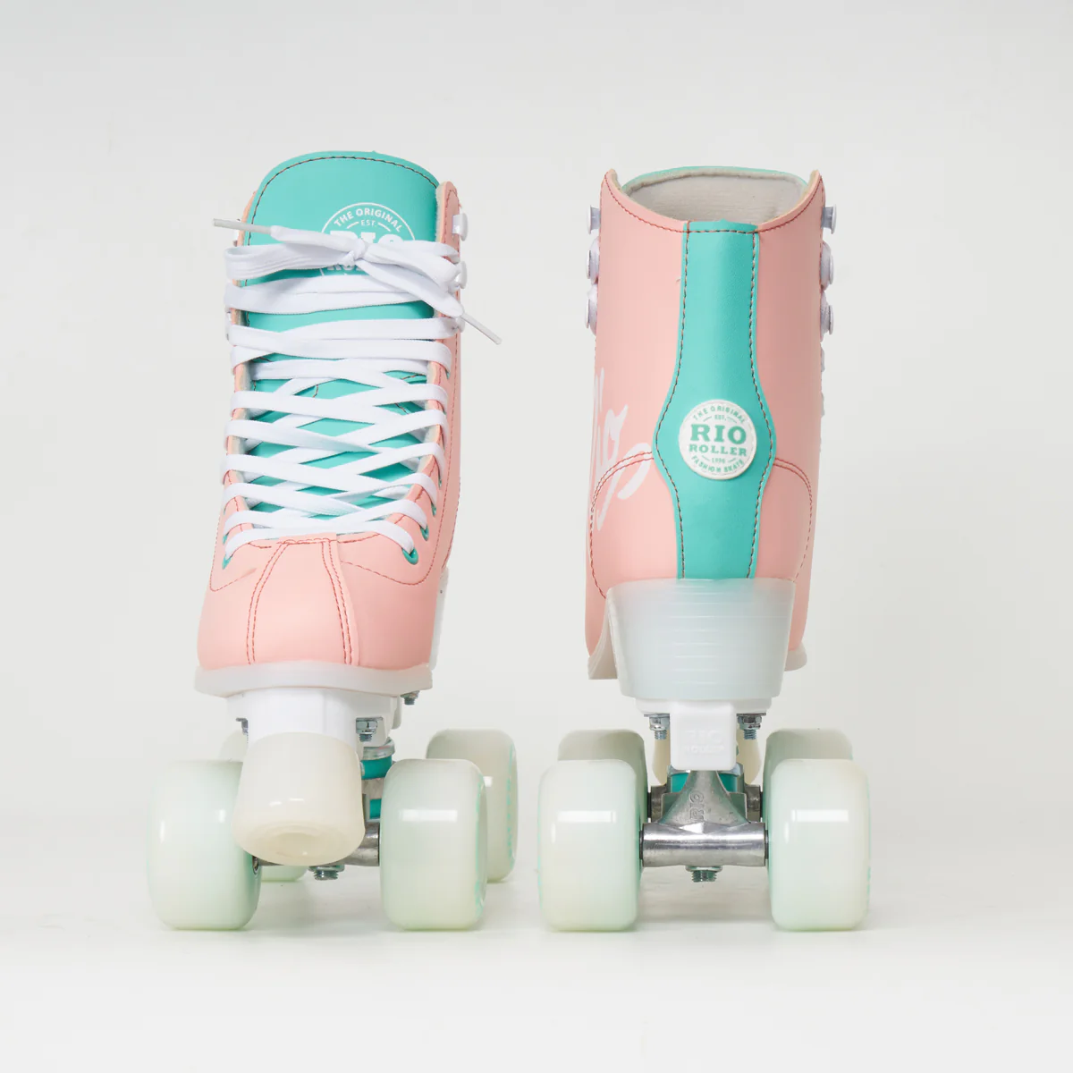 Rio Roller Script Rollerskates - Peach - Image 2