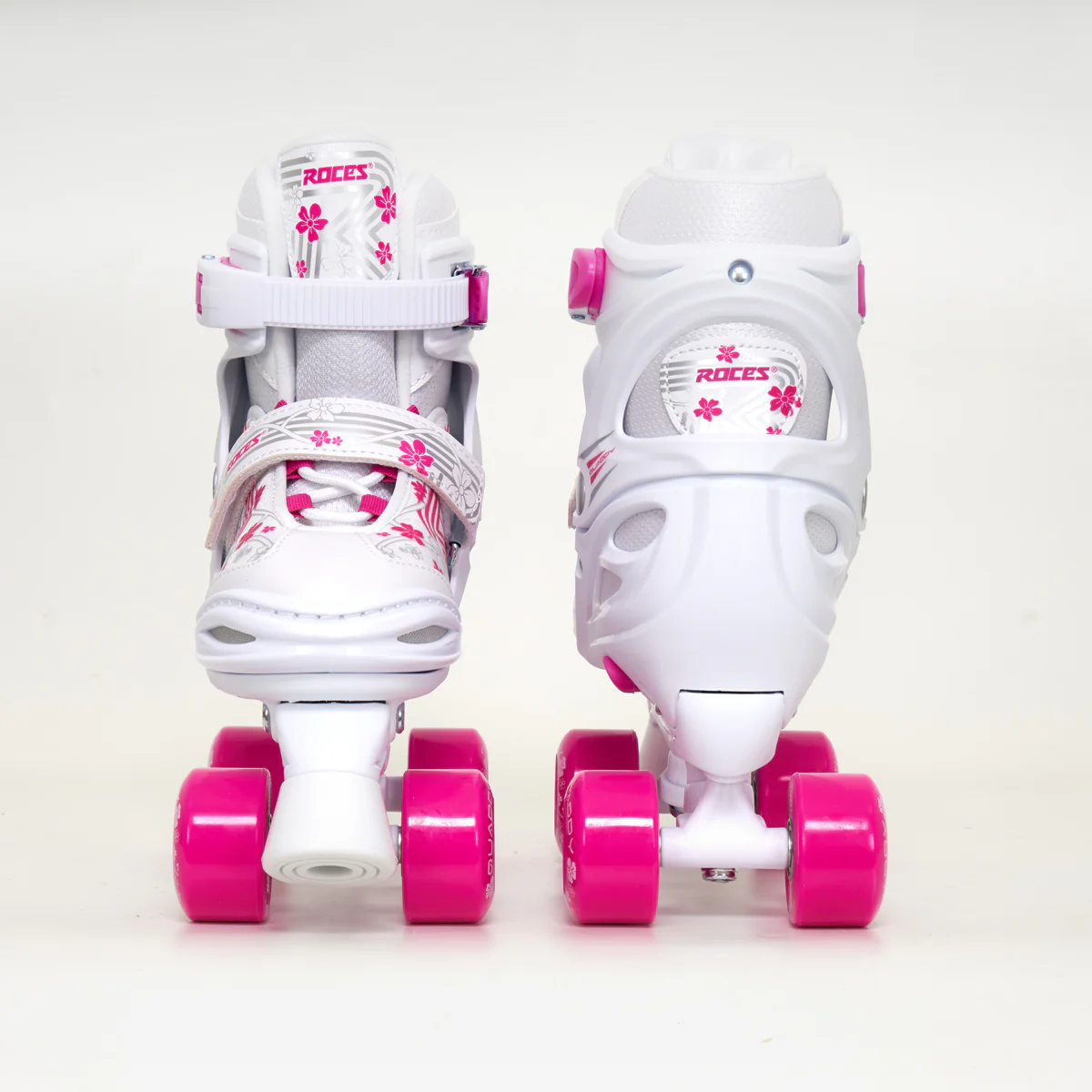 Roces "Quaddy" - Kids Pink Adjustable Roller Skates - Image 2