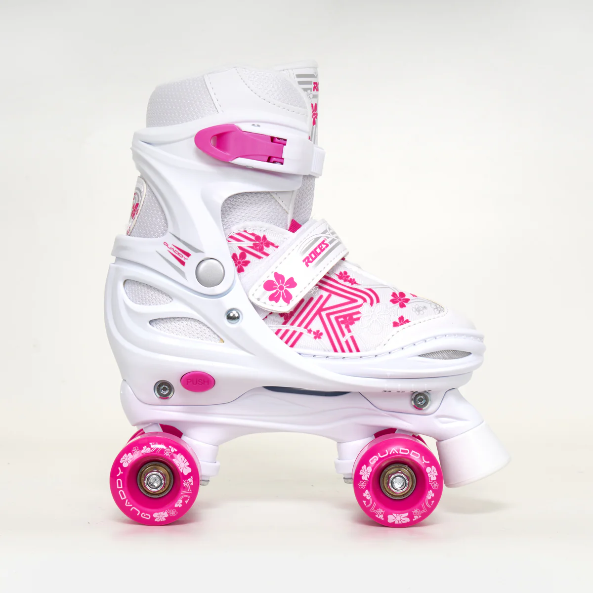 Roces "Quaddy" - Kids Pink Adjustable Roller Skates - Image 3