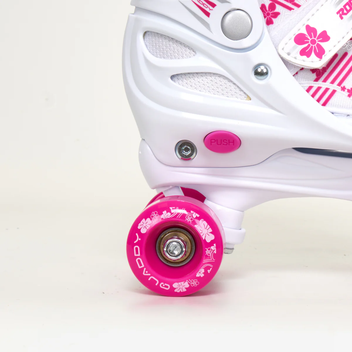 Roces "Quaddy" - Kids Pink Adjustable Roller Skates - Image 4