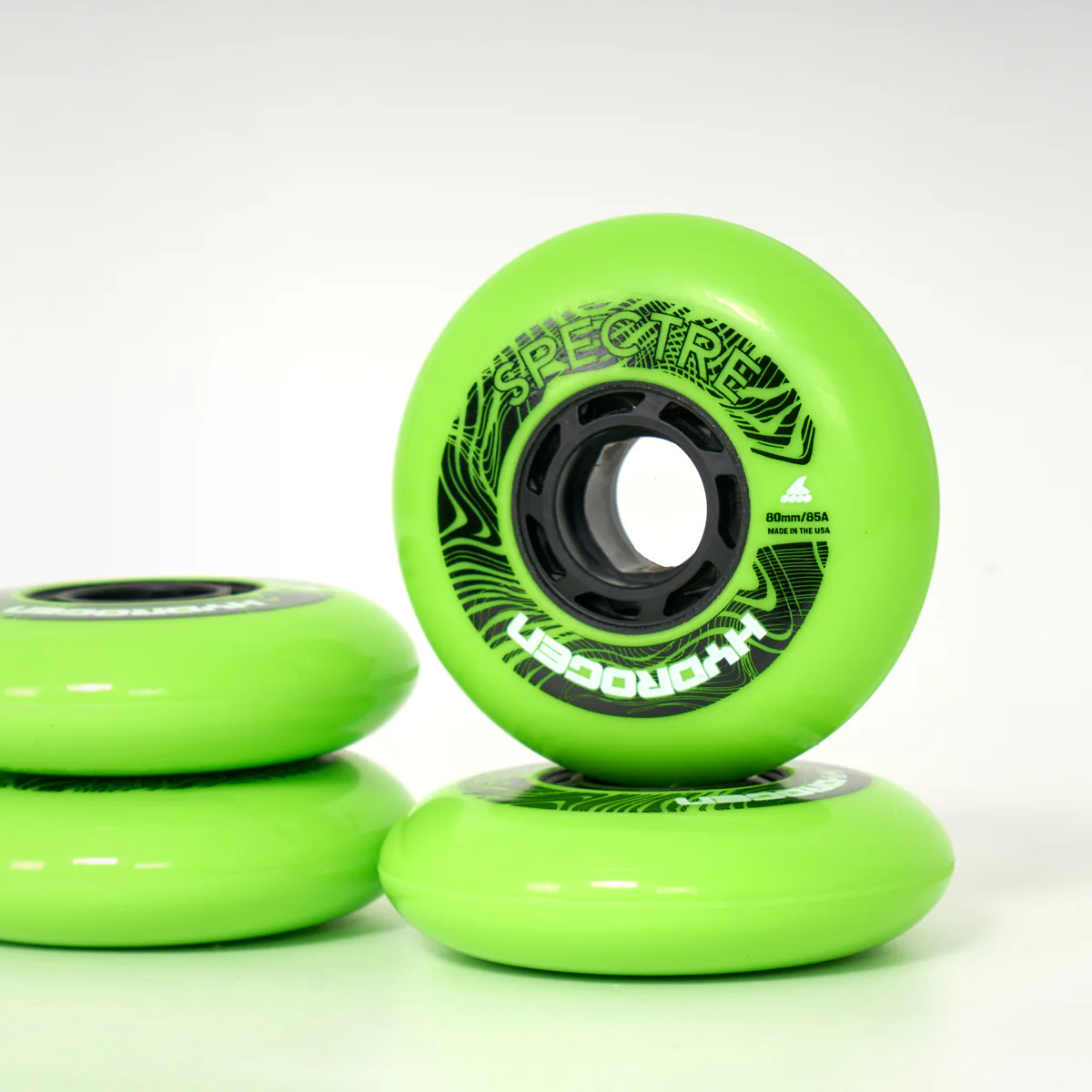 Rollerblade Hydrogen Spectre Wheels 80mm - Green Apple - Image 3
