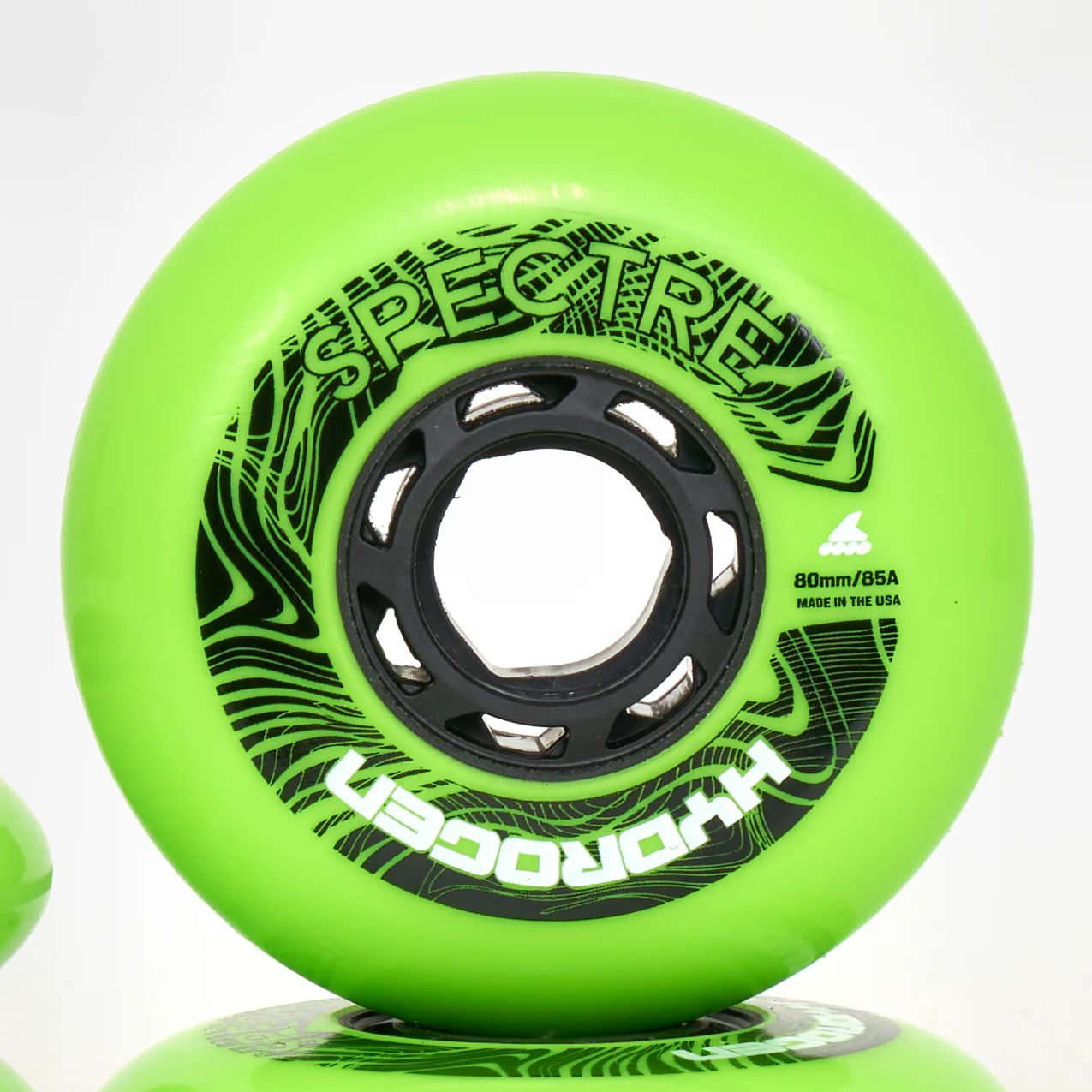 Rollerblade Hydrogen Spectre Wheels 80mm - Green Apple - Image 4