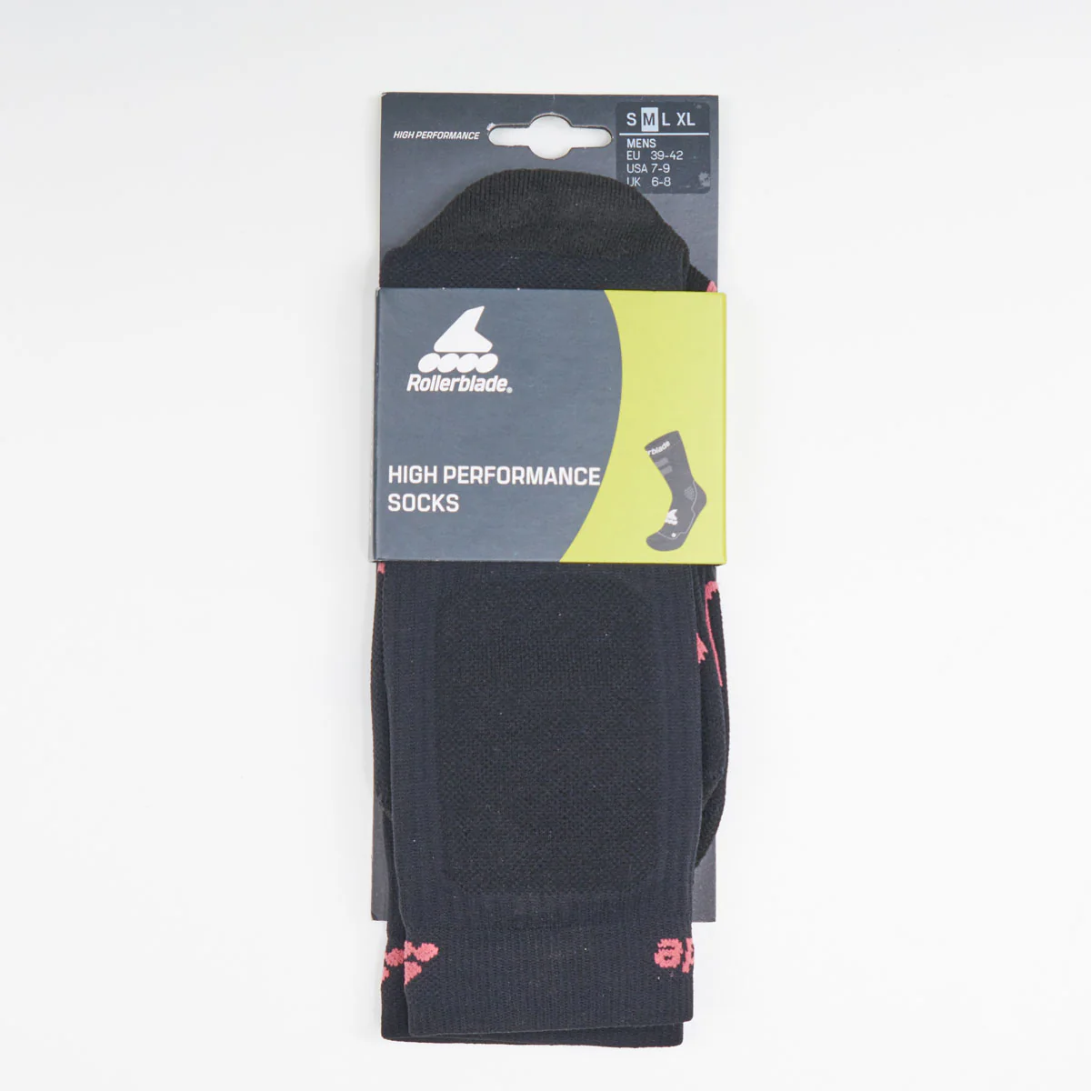 Rollerblade Performance Skate Socks - Black / Pink - Image 4