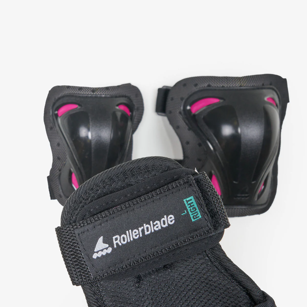 Rollerblade Skate Gear Pad Set - Black/Raspberry - Image 2
