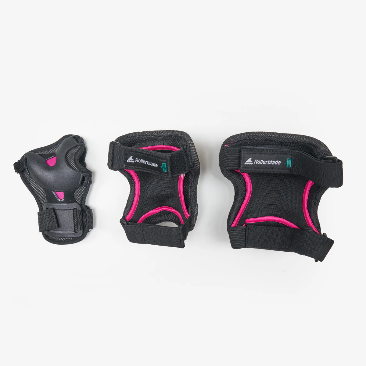 Rollerblade Skate Gear Pad Set - Black/Raspberry - Image 3
